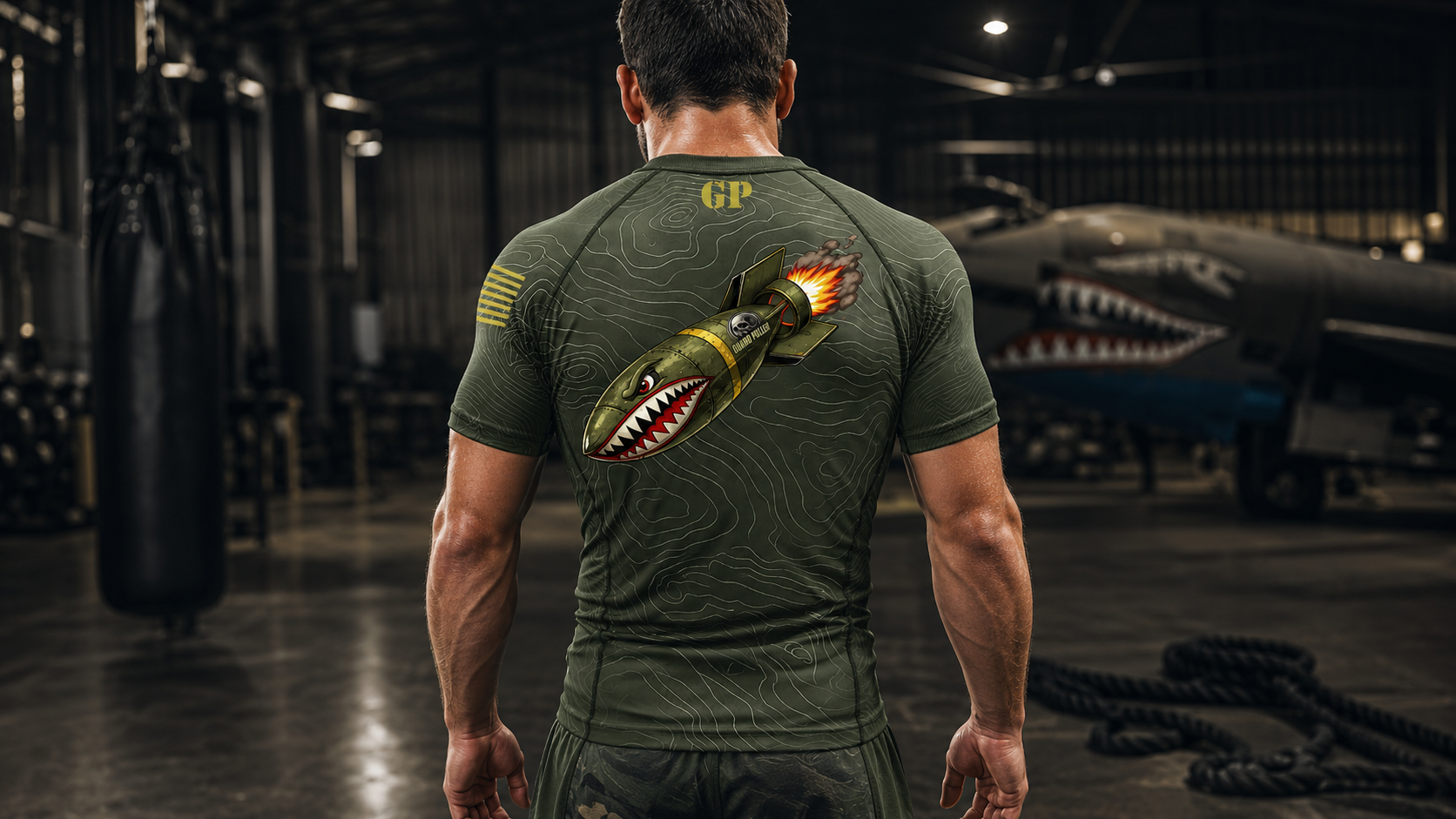 MGRS Shark Bomb Military Grapplers Rashguard