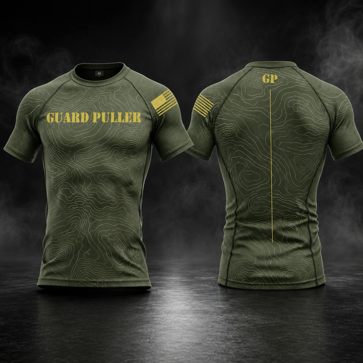 MGRS Topographic Military Grapplers Rashguard